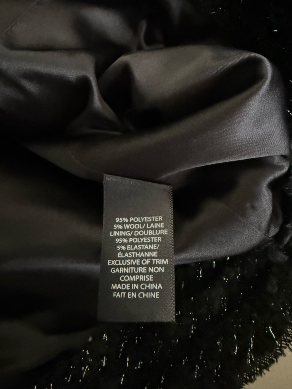Pink Tartan Black Bouclé Tweed-Style Blazer with Silver Chain Trim. Chanel esque - Picture 7 of 10